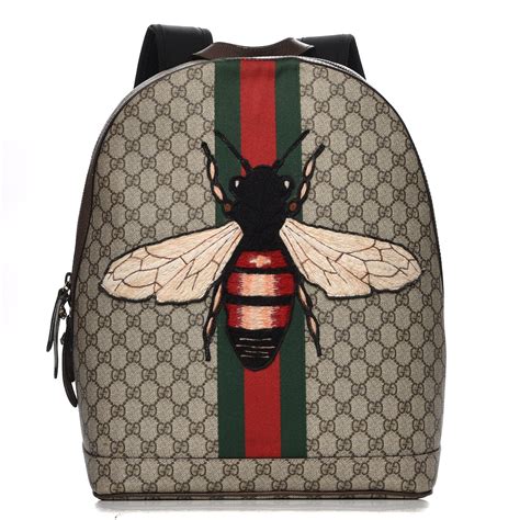 gucci bee supreme backpack